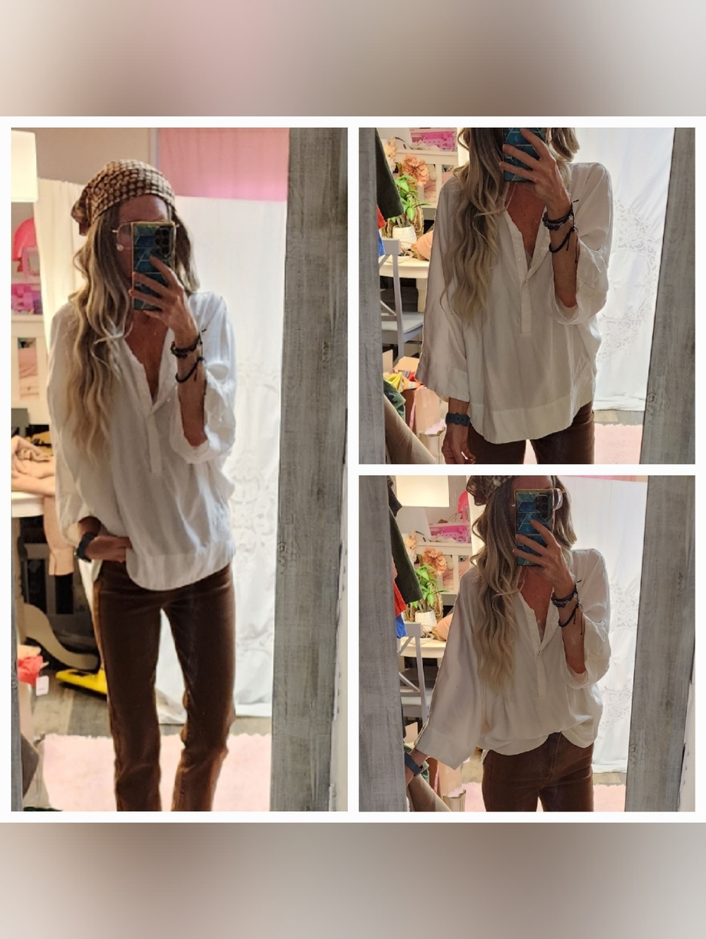 Asos Warehouse Flowy Batwing Bohemian Top